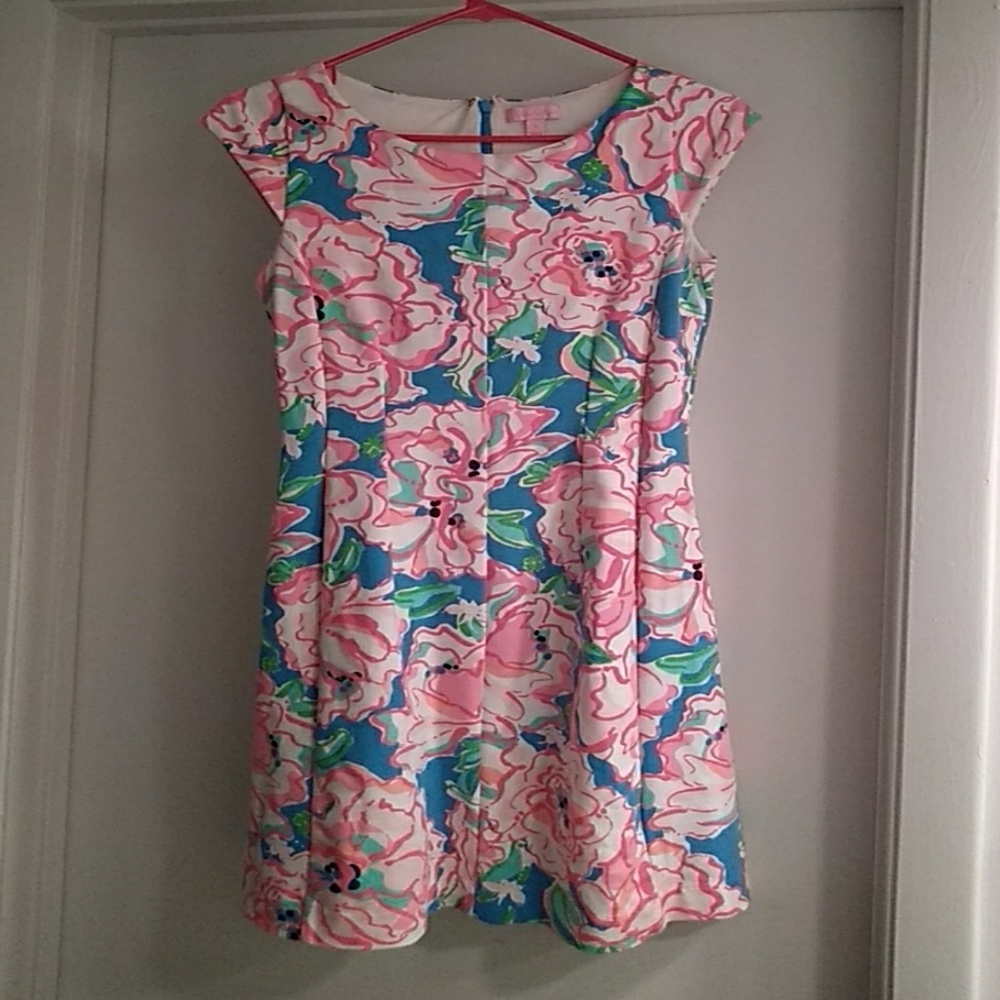 Pink & teal Lilly Pulitzer cocktail dress